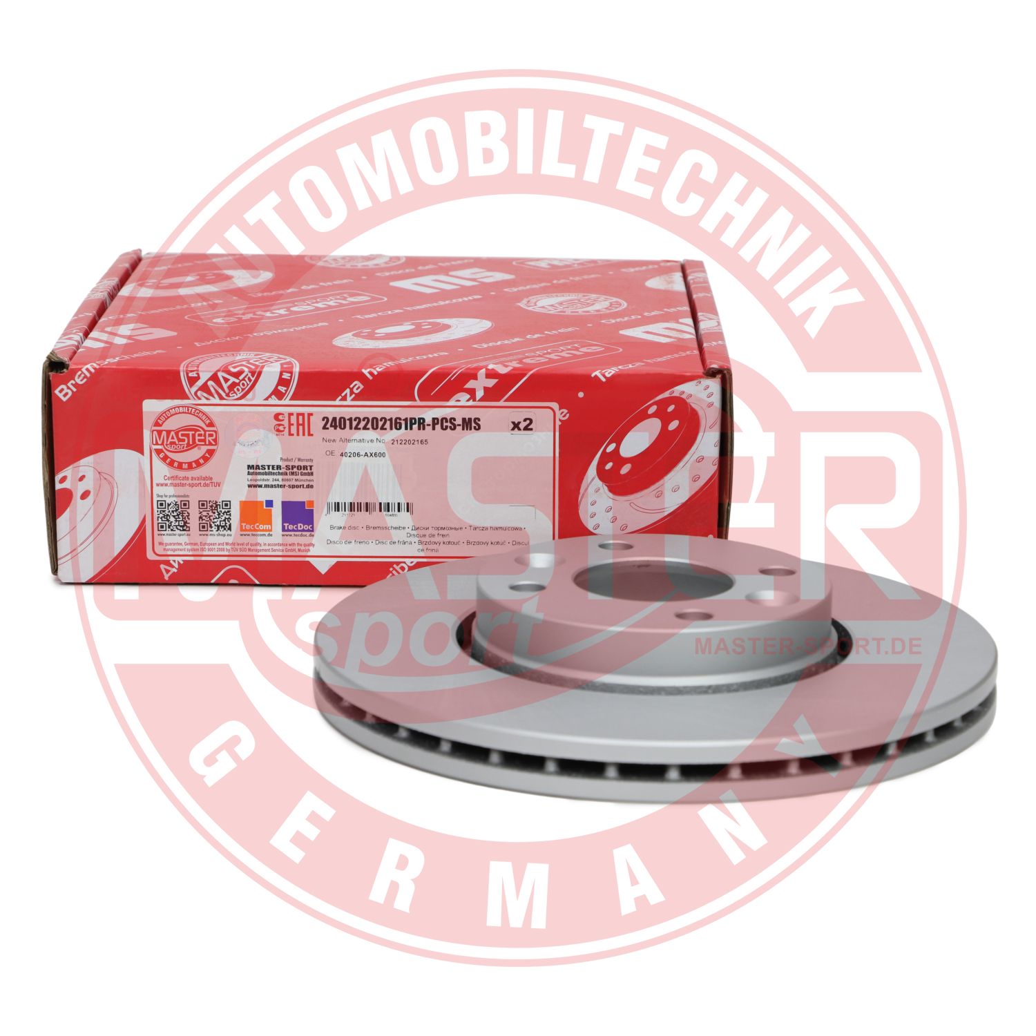Disc frana MASTERSPORT GERMANY 24012202161PR-PCS-MS